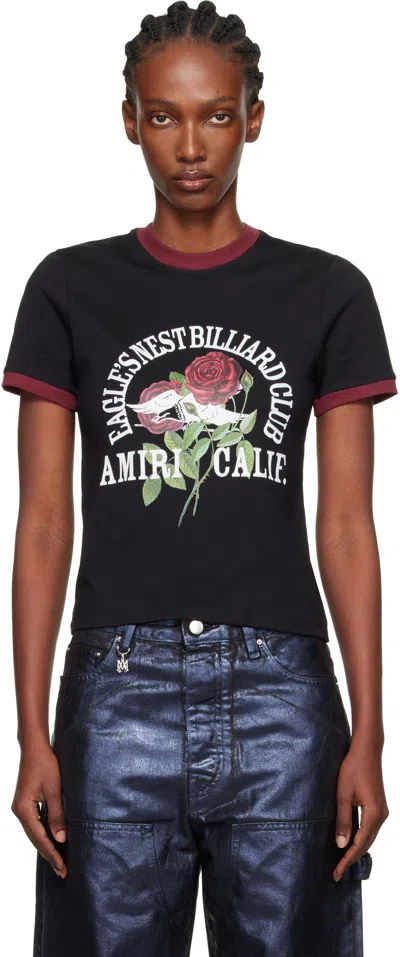 Amiri Eagle Ringer T-shirt In Black