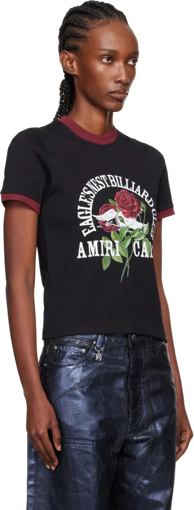Amiri Eagle Ringer T-shirt In Black