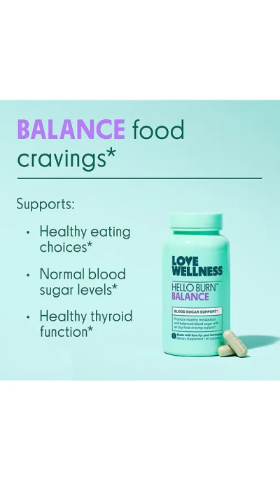 Love Wellness Hello Burn Balance In Blue