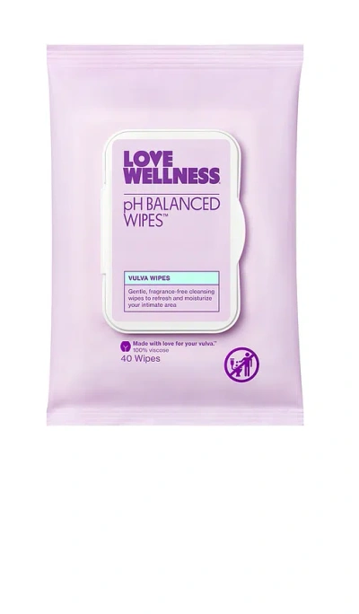 Love Wellness Ph Balanced Wipes In Purple