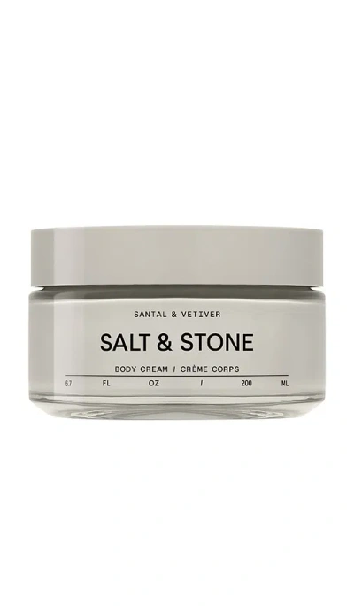 Salt & Stone Bergamot Hinoki Body Cream In Gray