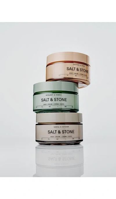 Salt & Stone Bergamot Hinoki Body Cream In Gray