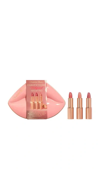Charlotte Tilbury Mini Iconic Hollywood Lipstick Trio Gift Set In Pink