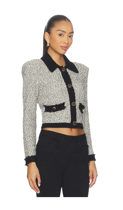 L'agence Arielle Collared Jacket In Multi
