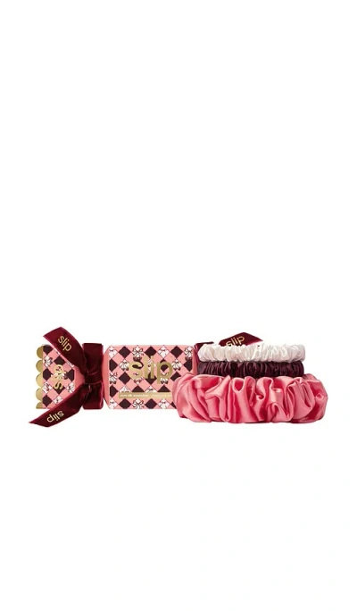 Slip Mulberry Silk Multi-size Scrunchies In Cracker In Multi