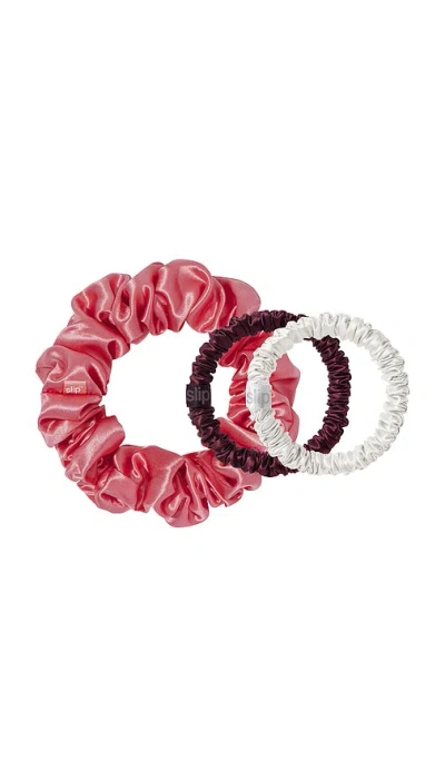 Slip Mulberry Silk Multi-size Scrunchies In Cracker In Multi
