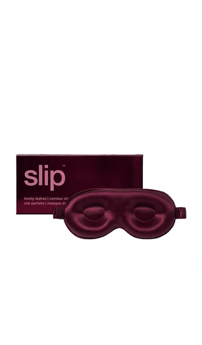 Slip Contour Sleep Mask In Burgundy
