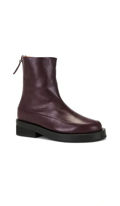 Mansur Gavriel Marion Boots Mocha In Purple