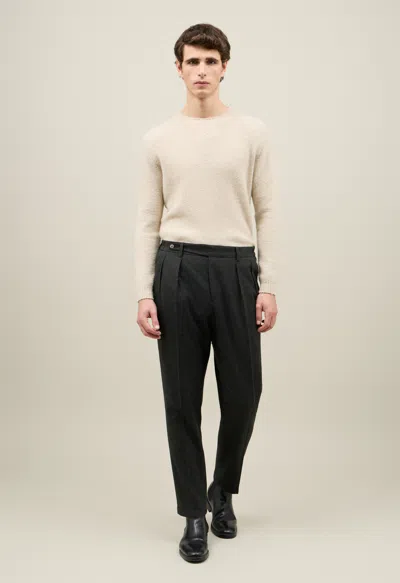 Boglioli Flannel Mario Trousers In Green