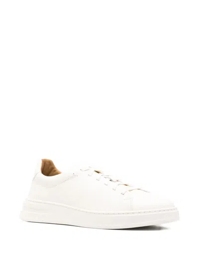 Henderson Baracco Leather Sneakers In White