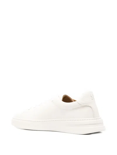 Henderson Baracco Leather Sneakers In White