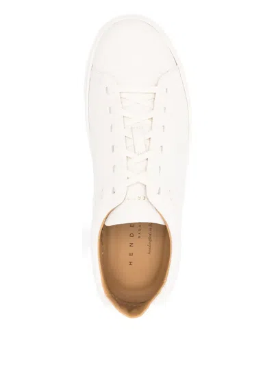 Henderson Baracco Leather Sneakers In White