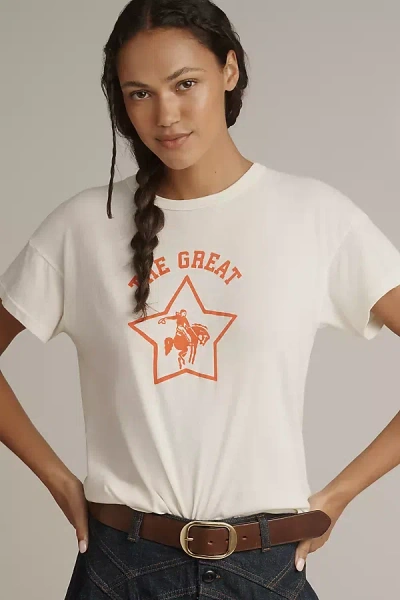 The Great Boxy Crew Graphic Tee In White