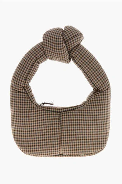 A.w.a.k.e. Padded Checked Mia Hobo Bag