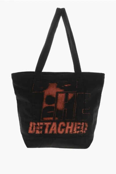 Raf Simons Cotton Tote Bag With Gradient Print