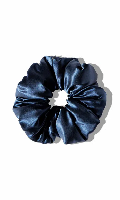 Drowsy Xxl Padded Scrunchie - Midnight Blue In Blue