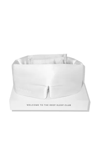 Drowsy Original Silk Sleep Mask - Akoya Pearl In White