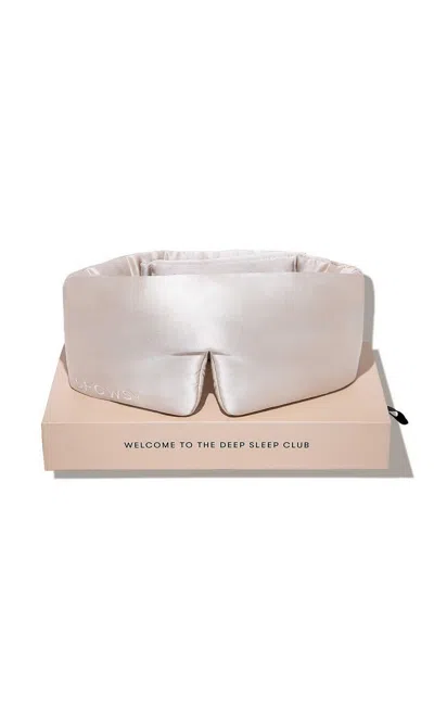 Drowsy Original Silk Sleep Mask - Dusty Gold In Silver