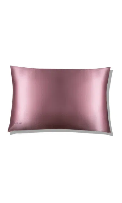 Drowsy Silk Standard Pillowcase - Damask Rose In Pink