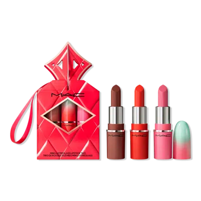 Mac Wildest Gleams Mini Lustreglass Lip Trio Brights In Multi