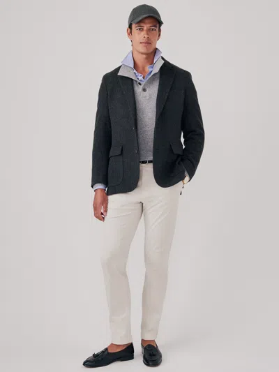 J.mclaughlin Men's Mccown Sport Coat In Broken Herringbone Charcoal/gray In Green