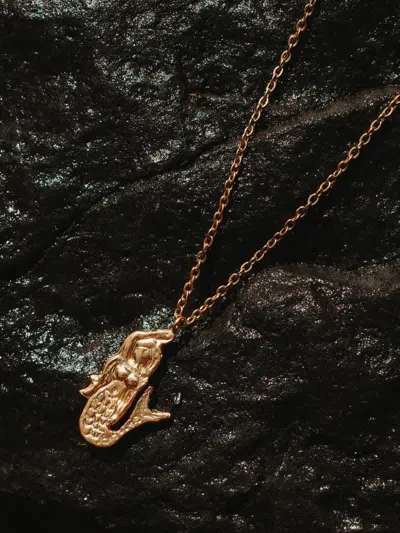 Labelled Jewellery Sirena Mermaid Necklace In Gold