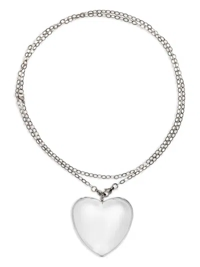 The Good Statement Small Heart Necklace In Multi