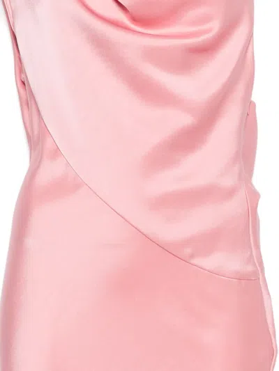 Paris Georgia Minka Cowl-neck Slip Dress In Pink