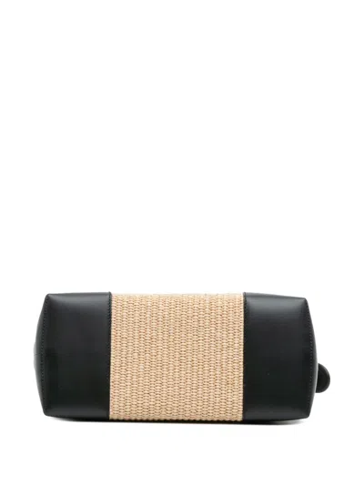 Pre-owned Fendi 2010-2025 Medium Raffia By The Way Satchel In Brown