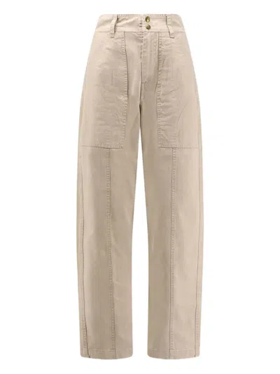 Isabel Marant Étoile Pantaloni Kiana In Denim In Neutral