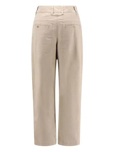 Isabel Marant Étoile Pantaloni Kiana In Denim In Neutral