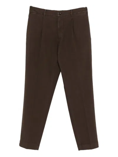 Dell'oglio Pleat-detail Trousers In Brown