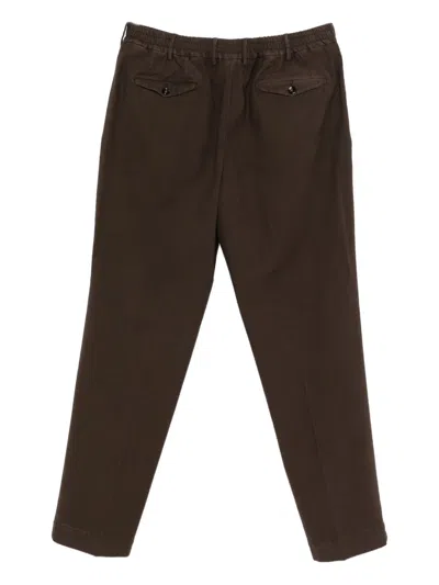Dell'oglio Pleat-detail Trousers In Brown