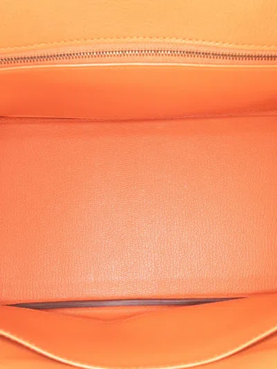Pre-owned Hermes 2012 Epsom Birkin Retourne 30 Handbag In Orange