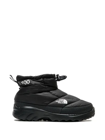 The North Face Black Nuptse Traction Chukka Boots In Black
