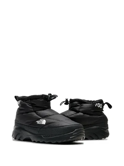 The North Face Black Nuptse Traction Chukka Boots In Black