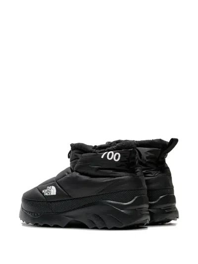The North Face Black Nuptse Traction Chukka Boots In Black
