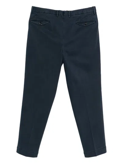 Dell'oglio Pleat-detail Chino Trousers In Blue