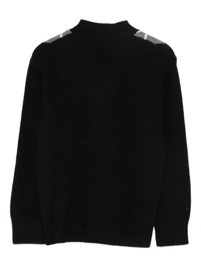 Paolo Pecora Argyle-pattern Cardigan In Black