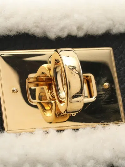 Pre-owned Louis Vuitton 2021-2025 Monogram On My Side Mm Satchel In Black