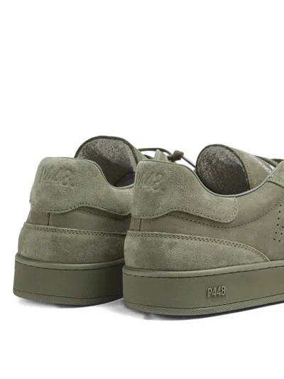 P448 Perforated Sneakers In Green