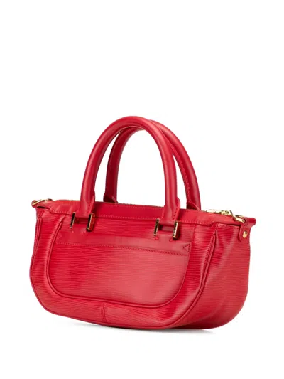 Pre-owned Louis Vuitton 2003 Epi Dhanura Pm Satchel In Red