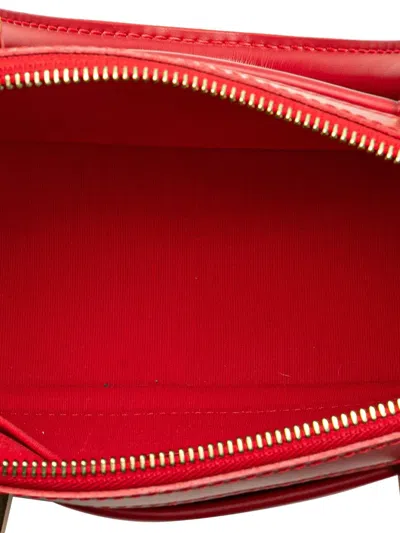 Pre-owned Louis Vuitton 2003 Epi Dhanura Pm Satchel In Red
