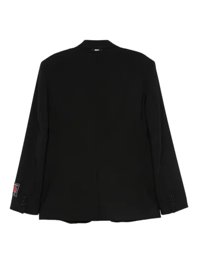 Msgm Single-breasted Blazer In Black