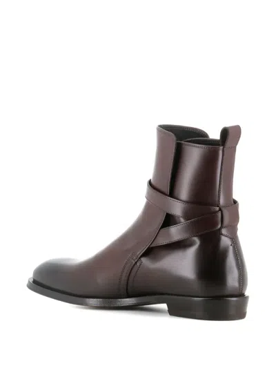 Alberto Fasciani Jason 34013 Buckle Strap Boots In Brown