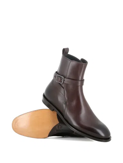 Alberto Fasciani Jason 34013 Buckle Strap Boots In Brown