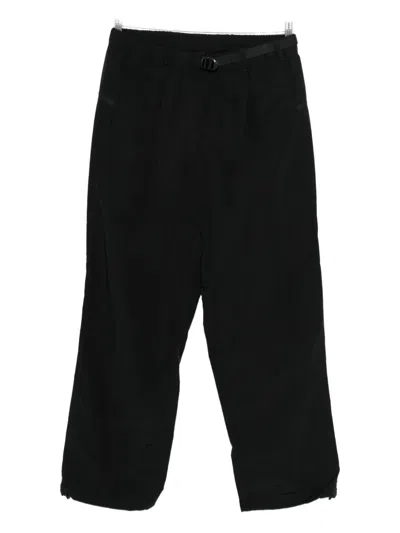 Goldwin Belted Straight-leg Trousers In Black