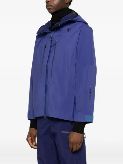 Goldwin Zip-up Waterproof Ski Jacket In Blue