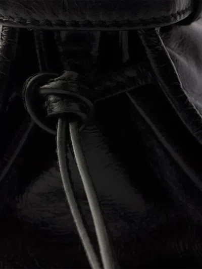 Prada Mini Bonnie Leather Tote Bag In Black