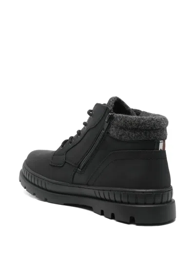 Bugatti Lace-up Booties In Black